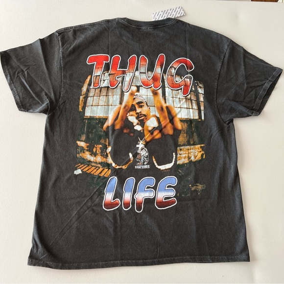 NEW Tupac Thug Life Tee Urban Outfitters Size XL - Picture 6 of 7
